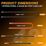 golf cart 2 gauge battery cable wire
